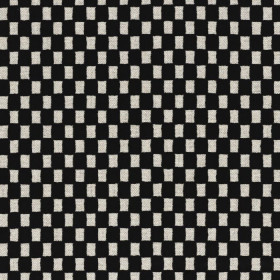 Tissu damier Scacchiera carbone Camengo | Artapisserie.fr