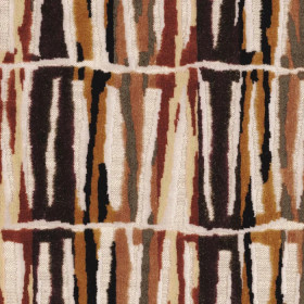Tissu jacquard Kalahari terracotta Camengo | Artapisserie.fr