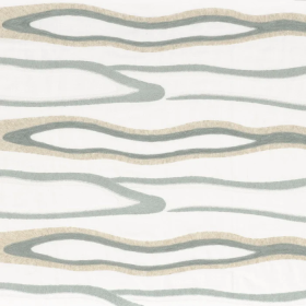 Tissu brodé Lumaterra horizon Camengo | Artapisserie.fr