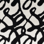 Tissu brodé Omeri black & white Camengo | Artapisserie.fr