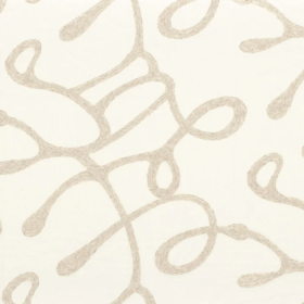 Tissu brodé Lumaterra lin Camengo 291 cm | Artapisserie.fr