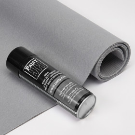 Kit ciel de toit velours gris 2m + colle néoprène spray | artapisserie.fr
