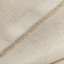 Zoom sur la lisière de la toile bisonne 280 g/m² de composition 20% lin et 80% coton