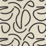 Tissu brodé Mira black and white Camengo | Artapisserie.fr
