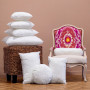 Gamme de coussins moelleux avec garnissage flotex : différentes tailles et formes