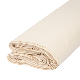 Rouleau de 25m de toile blanche 160g/m² de largeur 160 cm