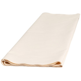 Toile blanche coton recyclé 150g/m²,  les 5 mètres