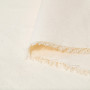Bord de la toile blanche coton bio 150g/m²