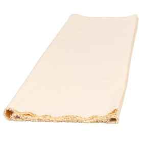 Toile blanche coton bio 150g/m² - les 5 mètres