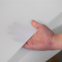 Main vue en semi-transparence sous le polyphane opale