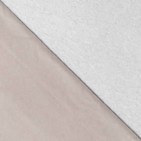 Tissu rideau occultant thermique polaire - sable 140 cm | artapisserie.fr