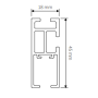 Rail rideau CRS Rectangular 45 sur mesure | Forest — artapisserie.fr
