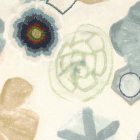 Tissu brodé Bacio bleu Ado 290 cm | Artapisserie.fr