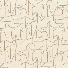 Tissu géométrique Amaro bronze Camengo |  Artapisserie.fr