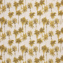 Tissu extérieur Oasis Jacquard jaune fond ecru Thevenon | Artapisserie.fr