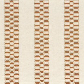 Tissu à rayures Moraki cuivre Camengo Tissu à rayures Moraki cuivre Camengo | Artapisserie.fr