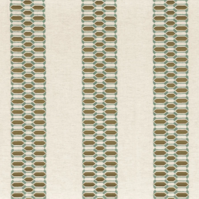 Tissu à rayures Moraki bronze Camengo Tissu à rayures Moraki bronze Camengo | Artapisserie.fr