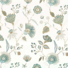 Tissu à rayures Zao azur Camengo Tissu à rayures Zao azur Camengo | Artapisserie.fr