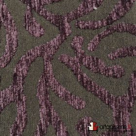 Tissu siège Broni aubergine 12 Froca