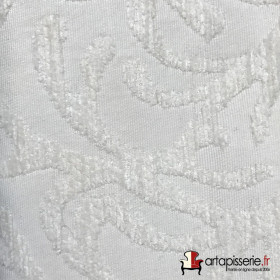 Tissu siège Broni blanc 19 Froca