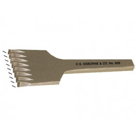 Griffe à frapper cuir - 9 dents inclinées 3,2 mm - Osborne 609-9