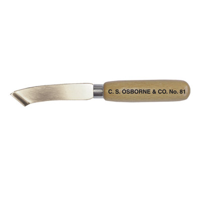 Couteau de sellier à lame courbée gaucher Osborne n°81