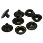 Boutons à pression 15,9mm en Acier Noir Cuivré x 100