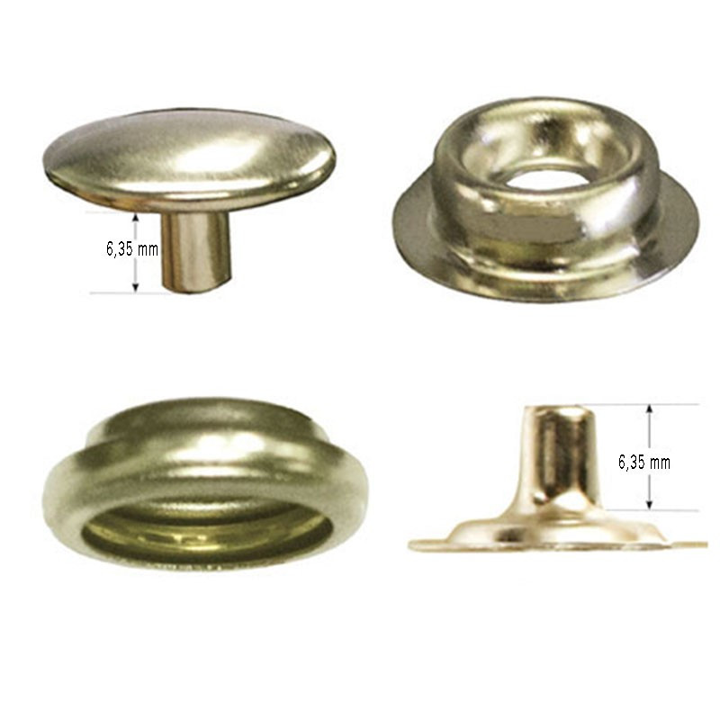 Lot De 7 Boutons Métal Doré Siglés SR 15 Mm - Doré49C - Neufs