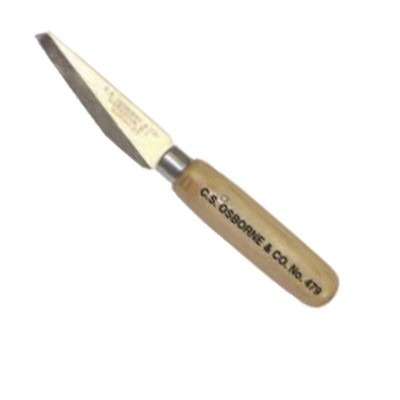 Couteau pour parer le cuir à pointe biseautée - Osborne 479