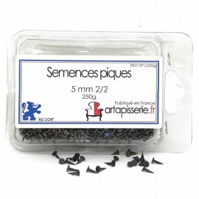 Semences piques 5mm 2/2 Au Lion - 250g Semences tapissier piques 5mm 2/2 250g
