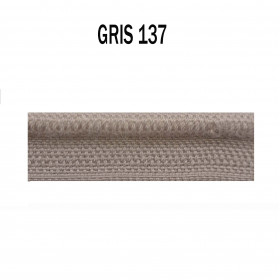 Passepoil sur pied 5 mm gris 4356-137 Gris PIDF