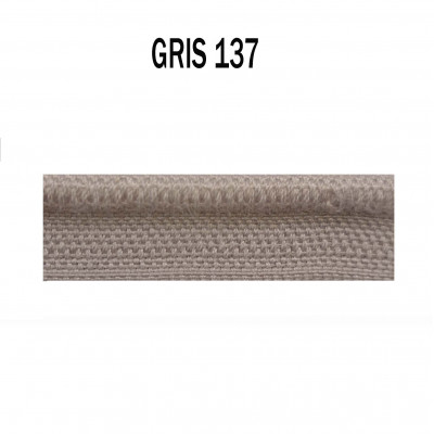 Passepoil sur pied 5 mm gris 4356-137 Gris PIDF