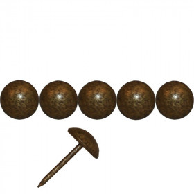 1000 Clous tapissier Bronze Doré Perle Fer 10,5 mm - longue tige 19 mm