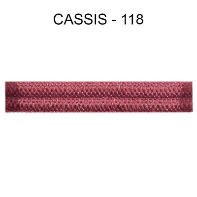 Double passepoil 10 mm cassis 4302-118 PIDF