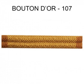 Double passepoil 10 mm bouton d'or 4302-107 PIDF