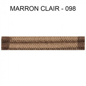 Double passepoil 10 mm marron clair 4302-098 PIDF