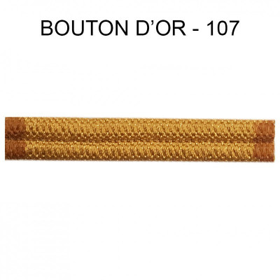 Double passepoil 8 mm bouton d'or 4301-107 PIDF