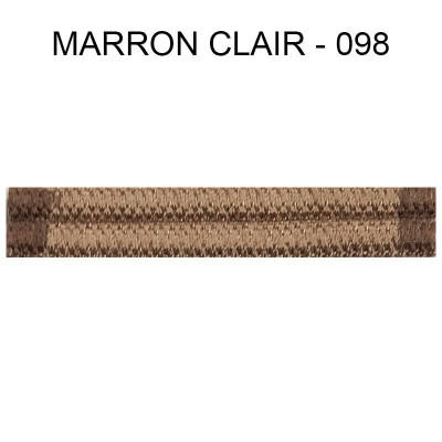 Double passepoil 8 mm marron clair 4301-098 PIDF