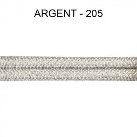 Double passepoil 8 mm argent 4301-205 PIDF