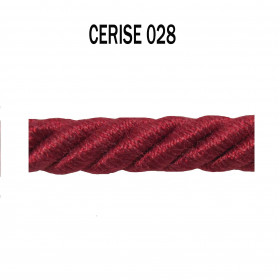 Câblé 8 mm - 028 Cerise