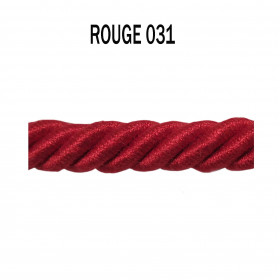 Câblé 8 mm - 031 Rouge