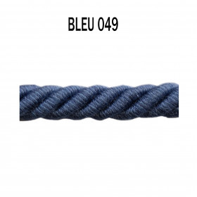 Câblé 8 mm - 049 Bleu