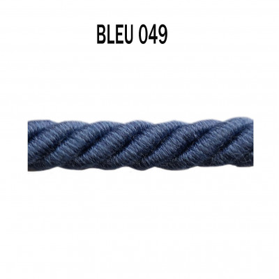 Câblé 8 mm - 049 Bleu