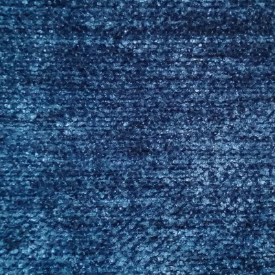 Tissu chenille Showa apatite bleue Froca