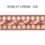 Galon cordonnet 12 mm rose et crème 5931-039 PIDF