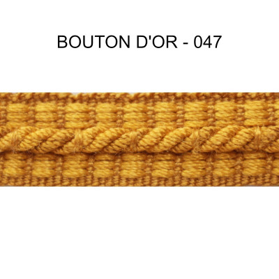 Galon cordonnet 12 mm bouton d'or 5931-047 PIDF