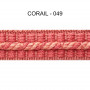 Galon cordonnet 12 mm corail 5931-049 PIDF