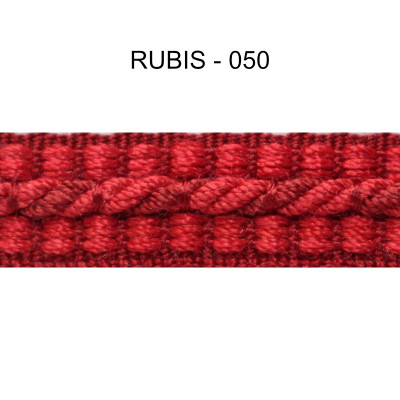 Galon cordonnet 12 mm rubis 5931-050 PIDF