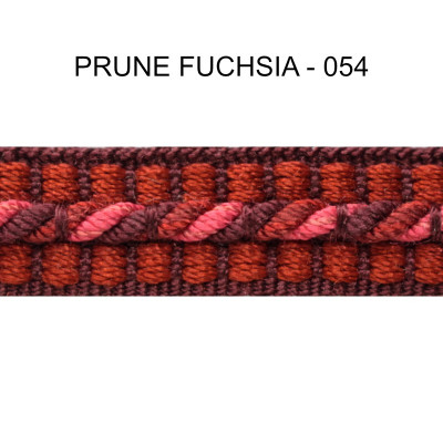 Galon cordonnet 12 mm prune fuchsia 5931-054 PIDF