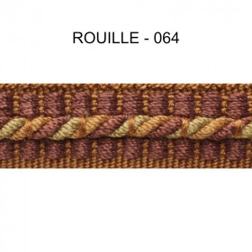 Galon cordonnet 12 mm rouille 5931-064 PIDF